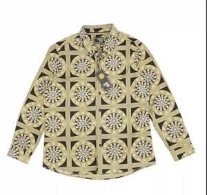 LEVEL TEN Men's Shirt Large Tan Long Sleeve Button Up NWT
